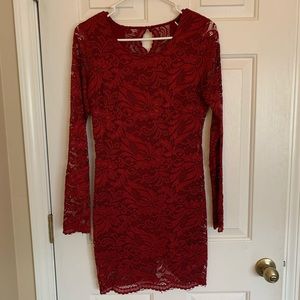 Red Lace Windsor Dress ❤️